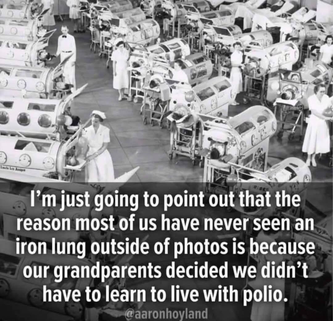 sheltonrw's tweet photo. @JoJoFromJerz Yep...make polio great again is their motto. https://t.co/JVv4jCkaSo