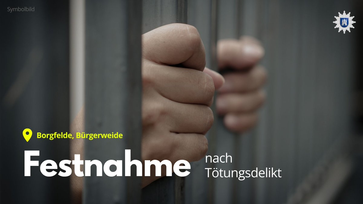 PolizeiHamburg's tweet photo. Nachdem im Mai 2022 in #Borgfelde ein 69-jähriger Mann gewaltsam zu Tode kam, verhafteten Polizeikräfte heute einen weiteren Tatverdächtigen in Hessen. Der 32-Jährige wird nun dem Untersuchungsgefängnis zugeführt.
Details:
https://t.co/Fi2HZWRI1A https://t.co/KRviB4punb