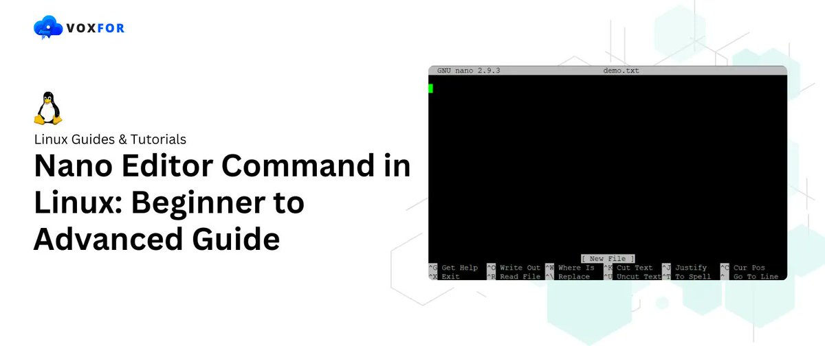voxfor1's tweet image. ✏️ Master the Nano editor in Linux, from beginner to advanced!

Our guide covers essential commands, shortcuts, and tips to edit files effortlessly using Nano. Perfect for all skill levels!

👉 voxfor.com/nano-editor-co…

#NanoEditor #LinuxCommands #FileEditing #OpenSourceTools