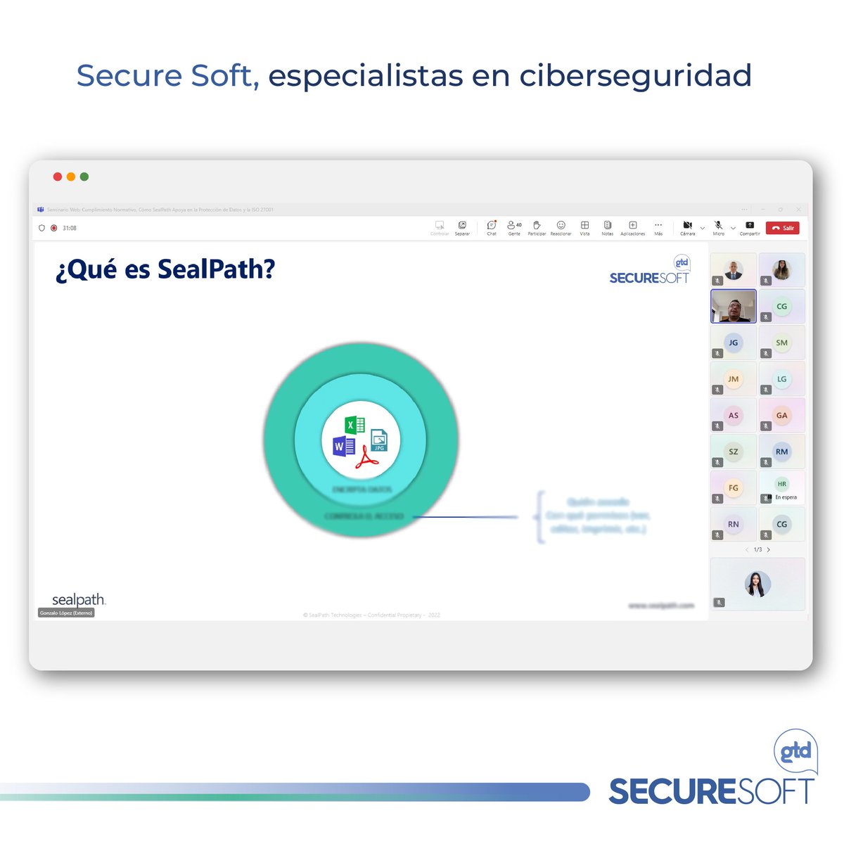 _SecureSoft's tweet photo. [EVENTO SS PERÚ] 
Ayer, 12 de diciembre, Secure Soft Perú y SealPath organizaron un webinar sobre cumplimiento normativo.

👉🏼 Para obtener más información sobre cómo proteger tu organización, comunícate con nosotros:
🌐 https://t.co/j6hPIz9goG
✉️ ventas@securesoftcorp.com https://t.co/rIEAQeX0Zx