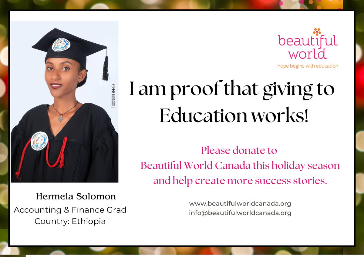 Beautiful World Canada Foundation tweet media