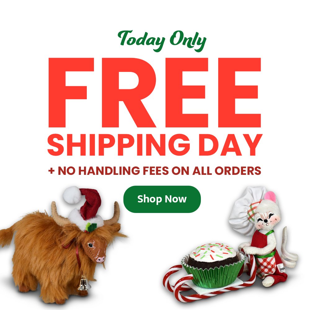 annaleedolls's tweet photo. ๐ FREE SHIPPING DAY is HERE! ๐ Today ONLY, enjoy FREE SHIPPING & NO HANDLING FEES on all orders. ๐ Stock up on your holiday favorites and surprise your loved ones with festive cheer. Donโt miss outโTODAY ONLY! #FreeShippingDay https://t.co/myLVL2cI9e https://t.co/iWs3l79xBY