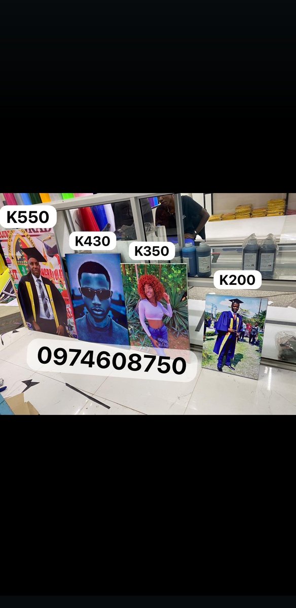 canvas portrait 
contact  0974608750
we deliver country wide