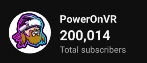 We did it! The goal was 200k by Xmas and we beat the goal by a whole 12 days! Thanks to everyone that is subbed and has been supporting the channel this year! You're all awesome! #vr #virtualreality #youtuber #contentcreator