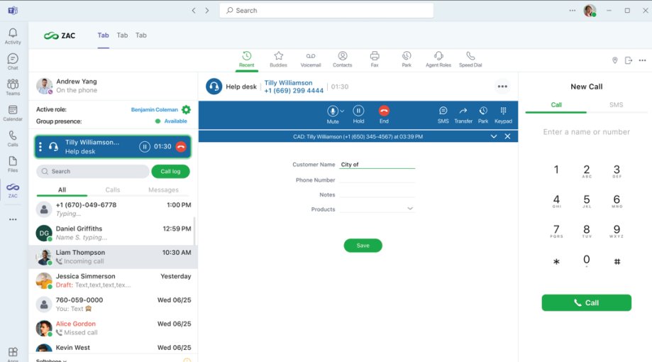 Your employees continue using the native Teams interface but now have ZAC embedded for advanced call  processing, group and contact center communication, robust call control configuration options, and call  handling and SMS options.
zultys.com/wp-content/upl…