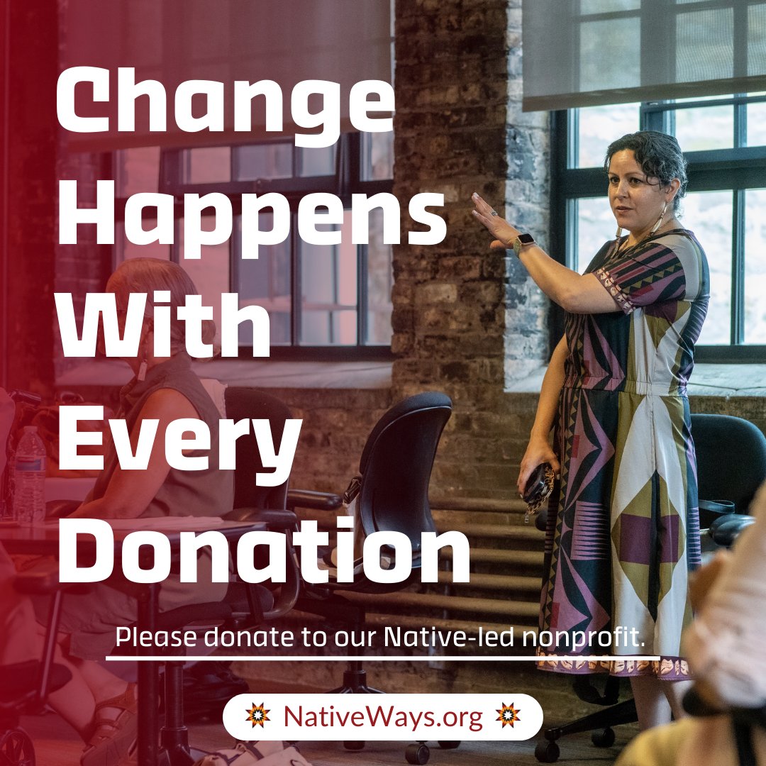 native_ways's tweet image. Together, we’re building a stronger, more empowered future for Native communities across the country. 🙏🏽💛 👉 Donate today and help us fuel this movement. --&amp;gt; nativeways.org/donate/
#GiveNative #NativeNonprofit #IndigenousLed  #EndOfYearGiving
