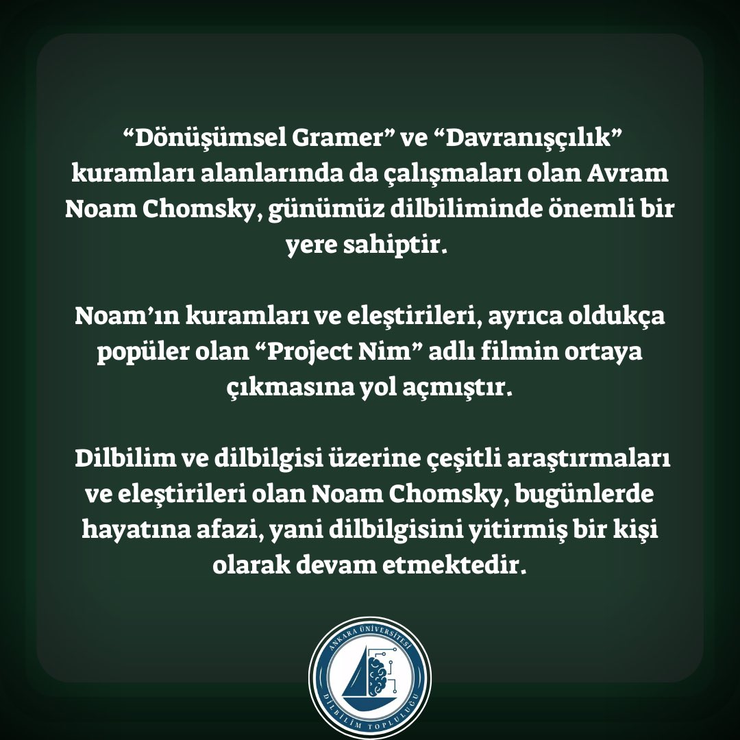 Ankara Üniversitesi Dilbilim Topluluğu (ADİT) tweet media