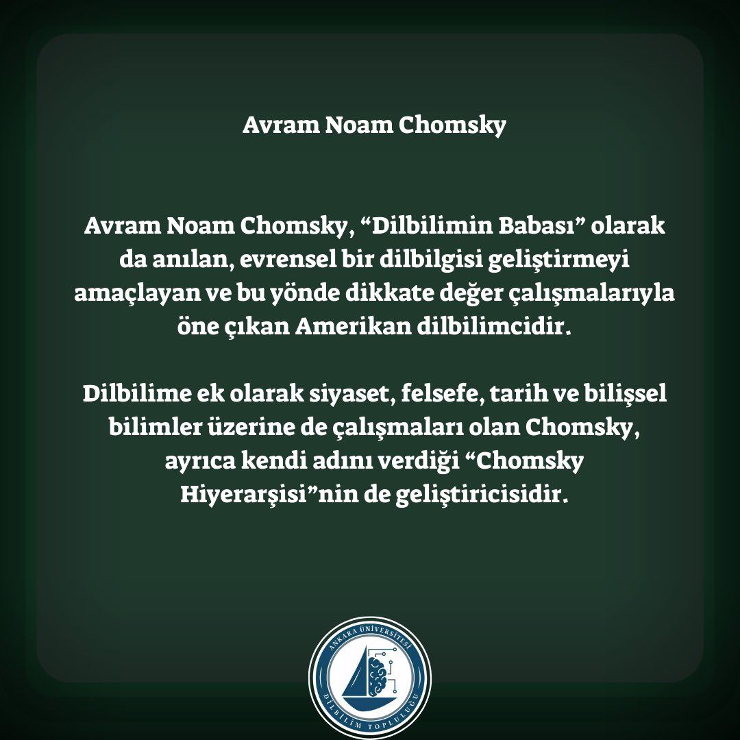 Ankara Üniversitesi Dilbilim Topluluğu (ADİT) tweet media