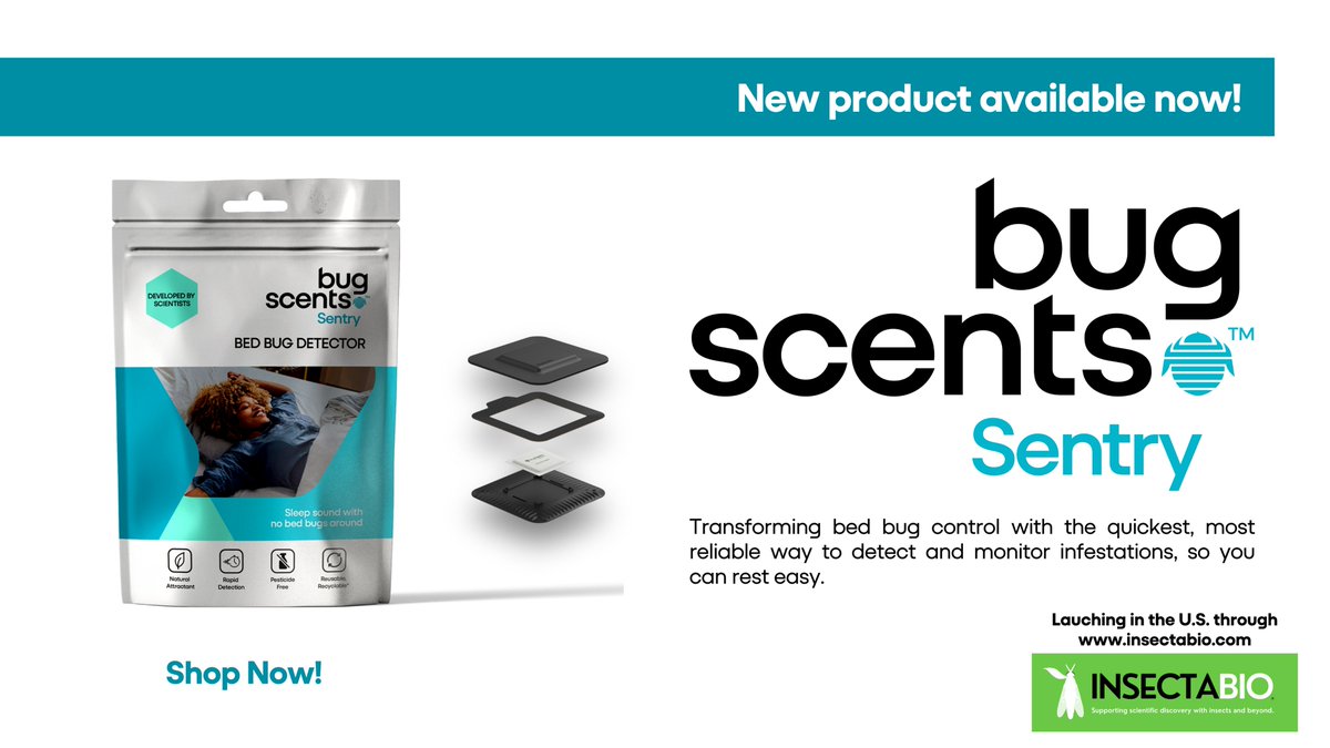 🚨 Exciting news! <a href="/bugscents/">BugScents</a> is AVAILABLE NOW through InsectaBio! 🚨

Tackle bed bugs with ease—shop Bugscents on our website today 🪲✨
insectabio.com/collections/be…

Don’t wait, get yours now and say goodbye to bed bug worries! 💪 #Bugscents #InsectaBio #BedBugSolutions