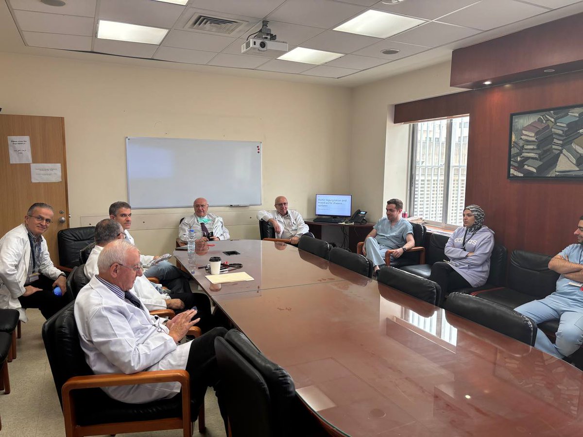Insights from the Echo Expert! 🩺✨ This week's grand round featured Dr. Walid Gharzuddine, our esteemed echocardiography authority at AUBMC, sharing his expertise in MAVD. A masterclass in aortic disease! ❤️ #CardioTwitter  #AUBMC #Cardiology #Echo #AUBMCFellows #CardioEd