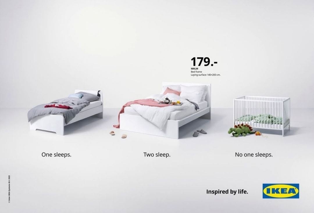 Geniezweb's tweet photo. Every new parent's story, beautifully captured by @ikea.
#CreativeAds https://t.co/qY1MeEn8JX