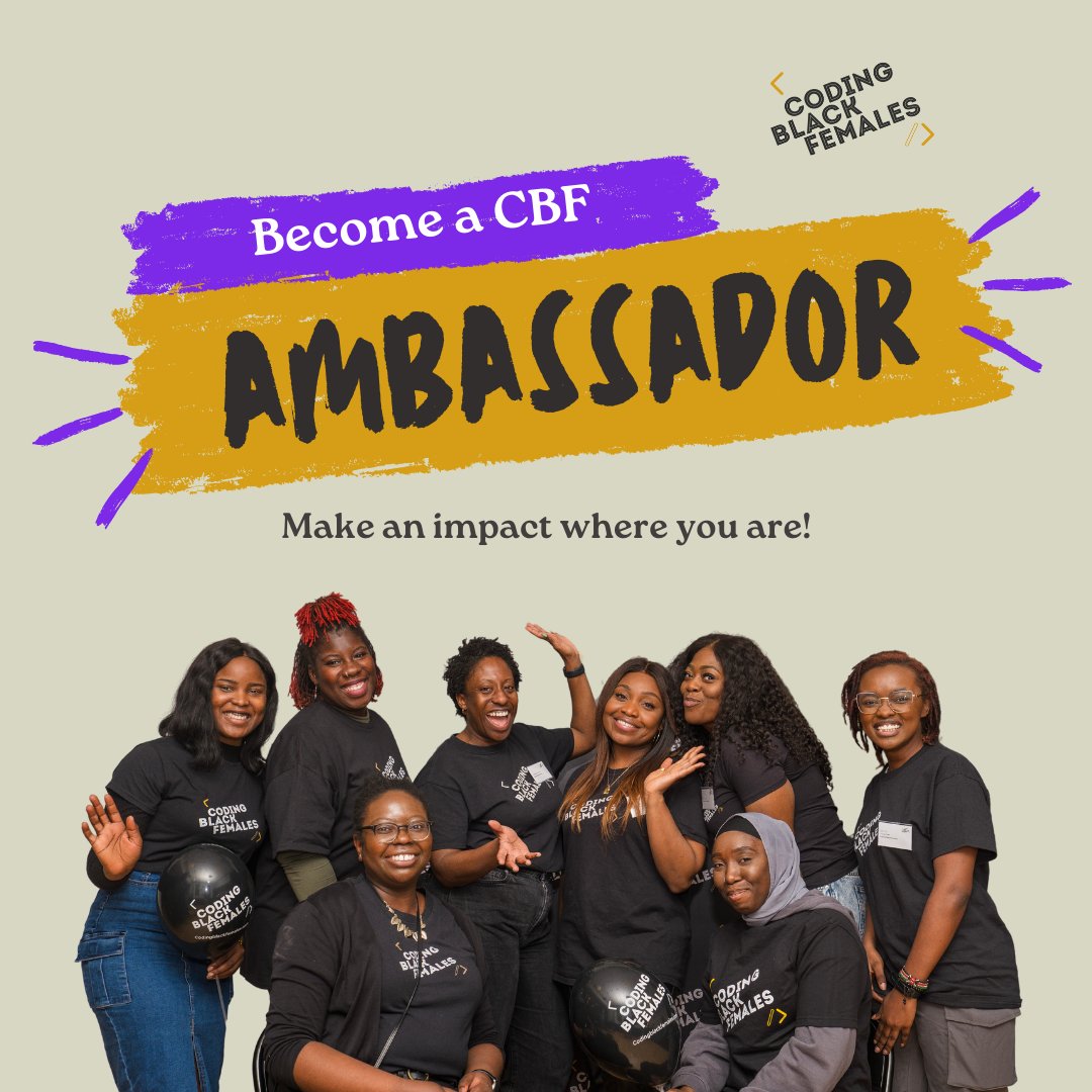 codingblackfems's tweet image. Calling All Changemakers in Tech! 🎉

Passionate about empowering Black women in tech? Do you love connecting with people, hosting events, or inspiring others? Then YOU should be our 2025 CBF Ambassador!

Find out more and apply: ow.ly/jIrO50UqClr