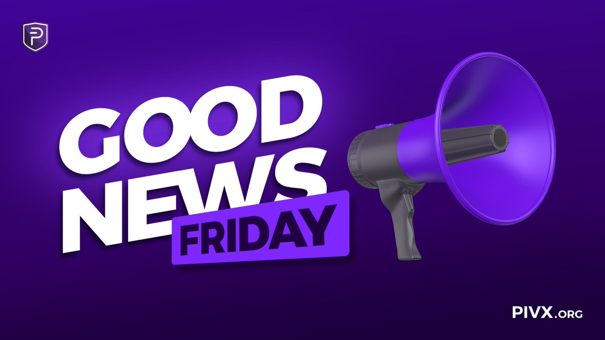 It's #PIVXcommunity's Good News Friday! 📢

~ PIVX Welcomes Poloniex: A 2017 Legacy Fulfilled 👏
~ MyPIVXWallet Gets v2.1 Update 🚀
~ Congratulations to <a href="/Liquid369/">Liquid369</a>, Alessandro and 
    Duddino who recently became #PIVX Core Devs! 🥳          
~ PIVXcommunity turns 6! 🎉

#Crypto