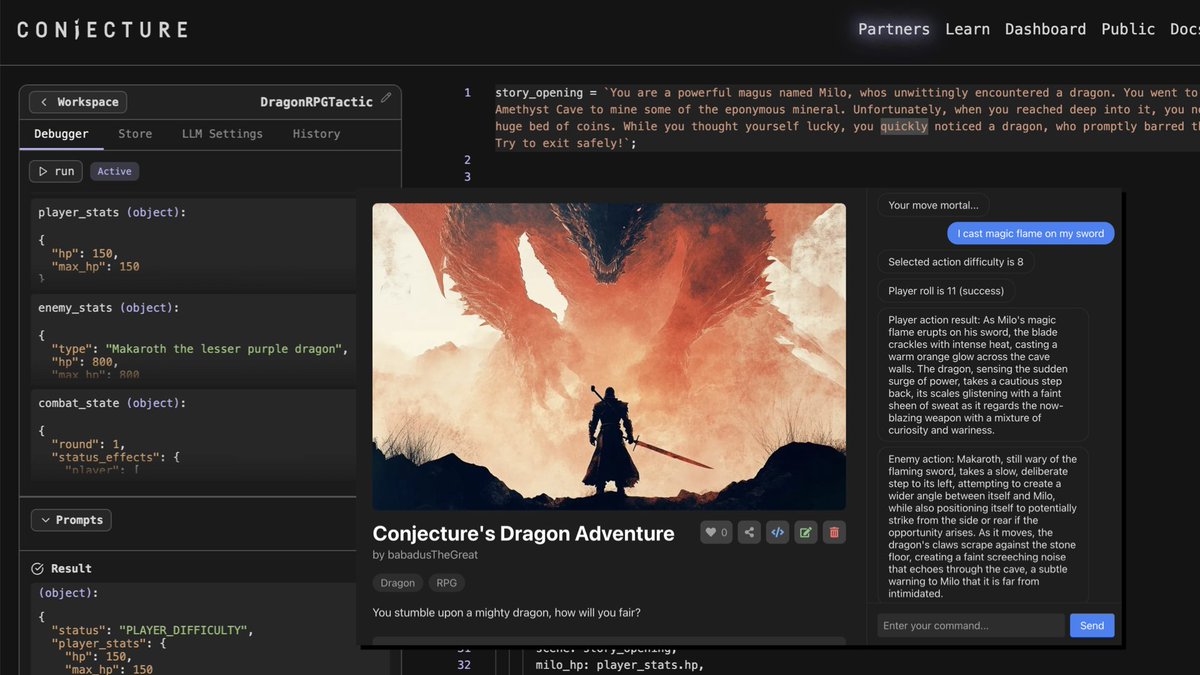 Build your own text-based AI games with Tactics in 10 minutes!

You write the core game logic, we manage the rest.