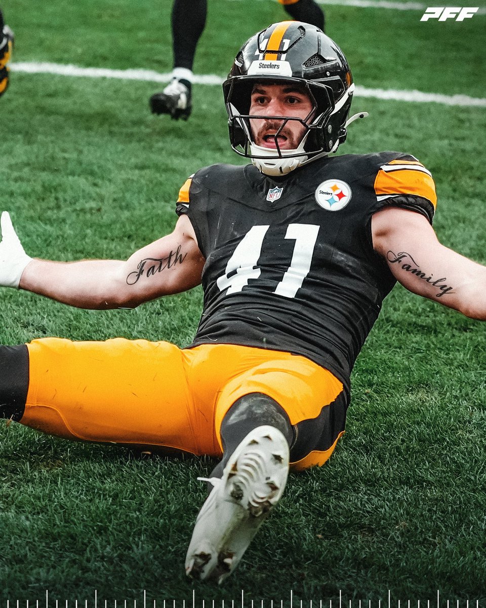 #Steelers LB Payton Wilson:

• 71.8 passer rating allowed (1st* in NFL)
• 77.9 PFF Grade (7th* in the NFL)
• 7% missed tackle rate (8th in the NFL)

He is borderline elite AS A ROOKIE 😯 (*min. 350 snaps)