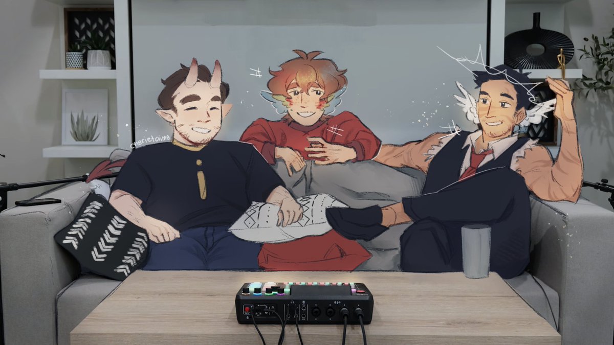 cherietaime's tweet photo. a pleasant surprise at the imp and skizz podcast today!
#grian #impulsesv #skizzleman https://t.co/zWvGQabif8