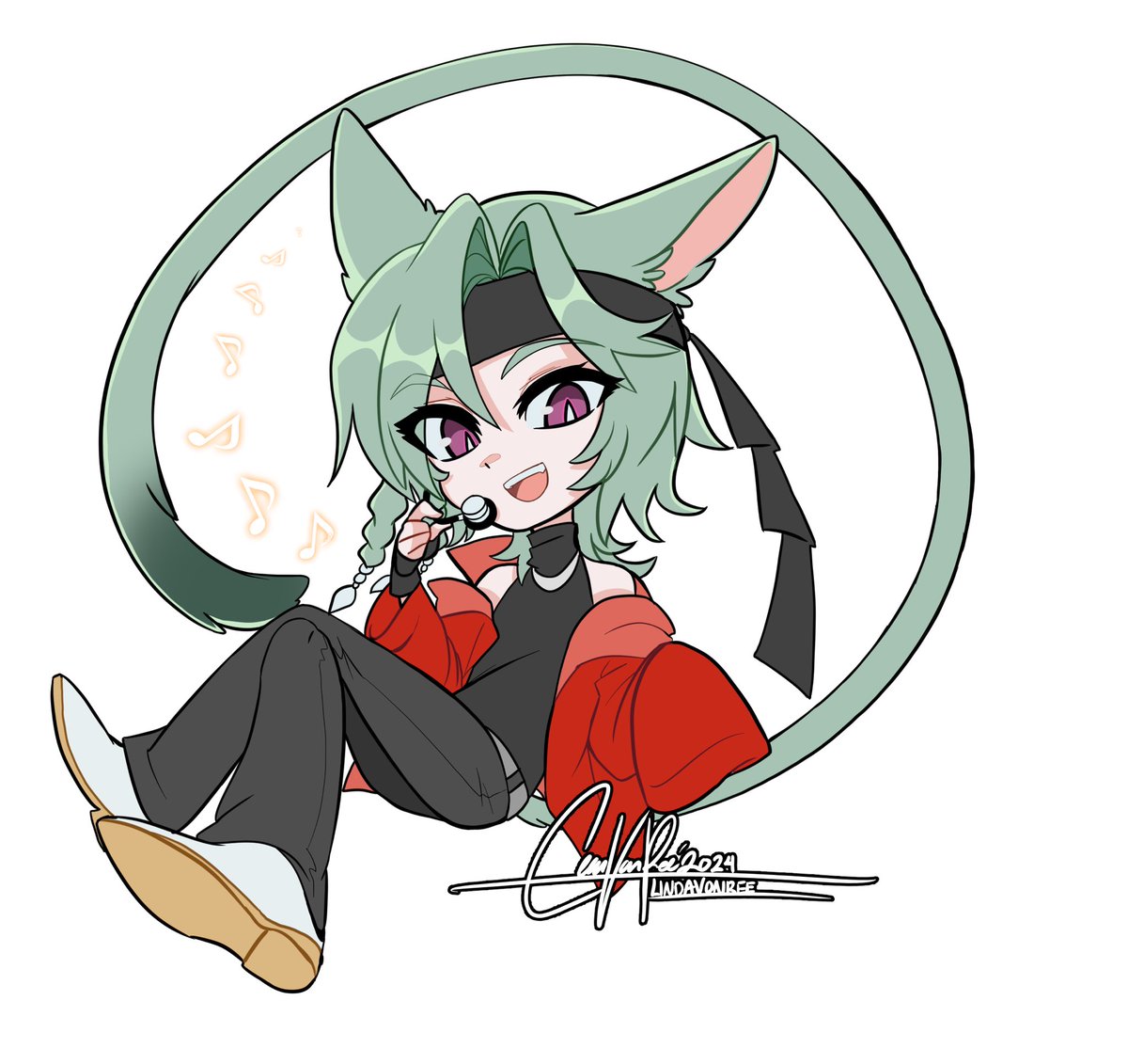 Just a chibi of my minty idol catboi Vincent 💚✨

#mintyidol #ffxiv #ffxivart #oc