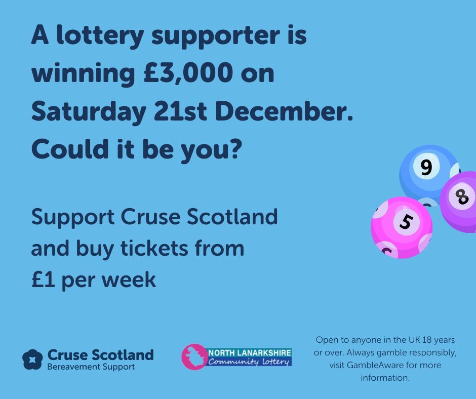 Help support us and be in with the chance of winning weekly cash prizes. The odds are miles better in your favour than any of the national draws. Buy your tickets: buff.ly/3ON7fLs