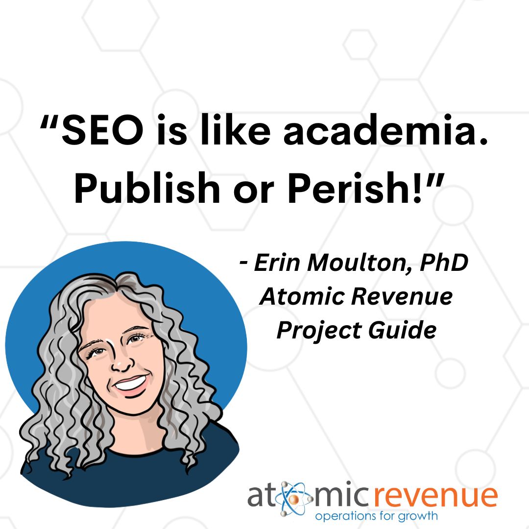 Whether it’s academia or SEO, the rule is the same: keep creating or fade into obscurity. 📝✨ Erin’s got it spot on—staying visible means staying relevant.

What’s your take on the SEO hustle?

#SEOWisdom #PublishOrPerish #AtomicCulture