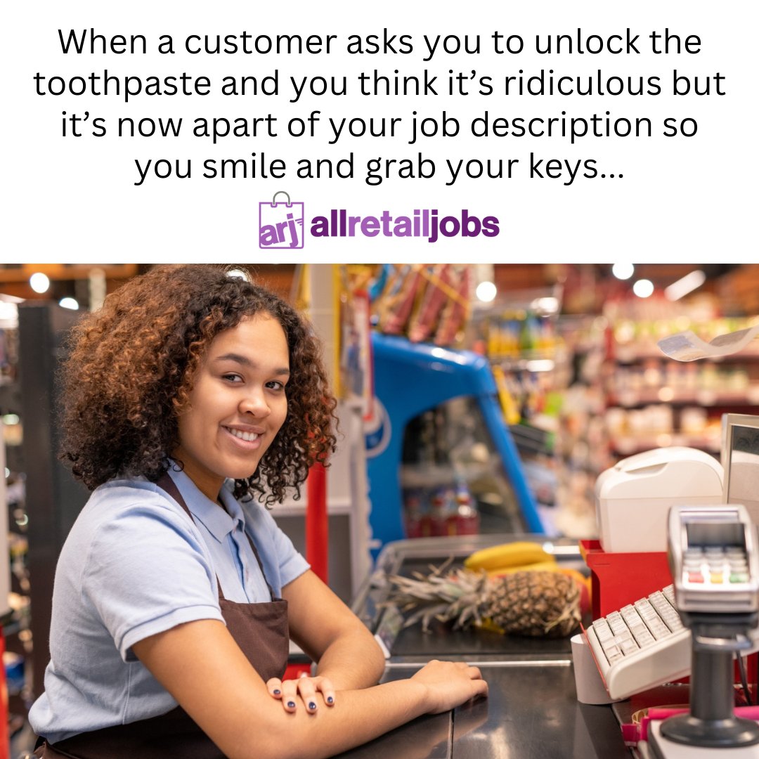 AllRetailJobs's tweet image. #retail #retailhumor #customerservice
