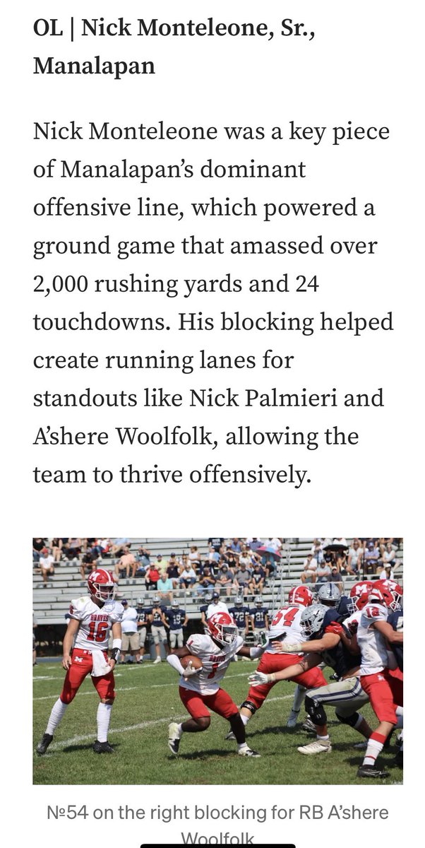 Congrats <a href="/N1ckMont/">Nick Monteleone</a> on being selected 3rd team by @lqdsportsSHORE ! #letsgobraves 

<a href="/DominickLepore1/">Dominick Lepore</a>