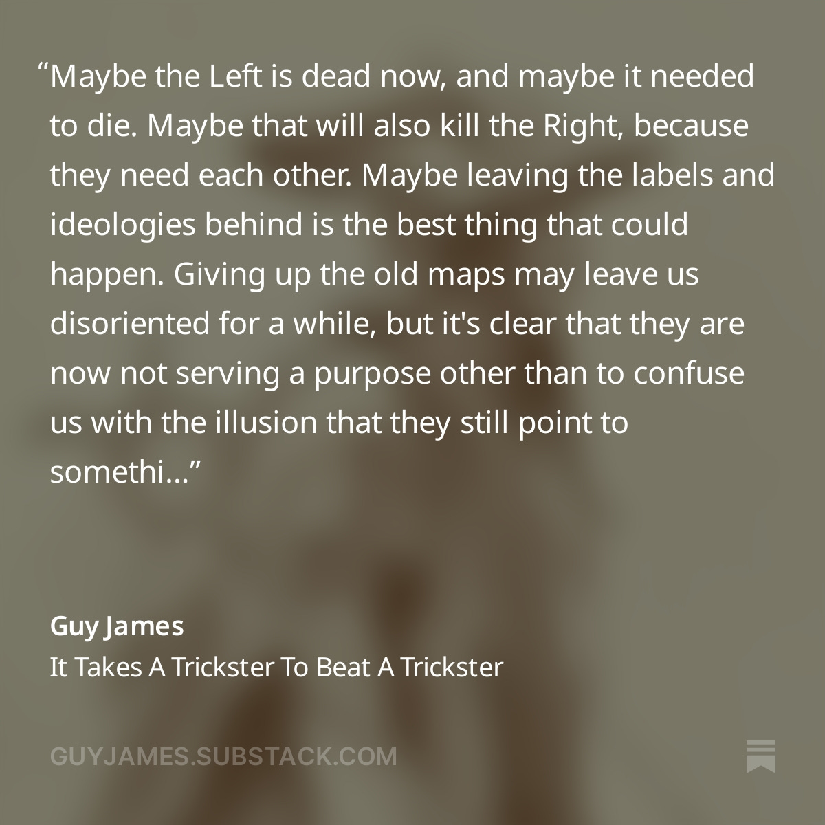 It Takes A Trickster To Beat A Trickster open.substack.com/pub/guyjames/p…