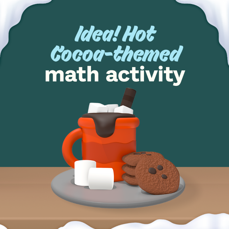 ProdigyGame's tweet photo. Have you heard of Marshmallow Math Mugs? ☃️

It’s a fun &amp; #engaging #MathActivity to fuel your teaching this holiday season! 🎄

Want this activity &amp; more? Check out our Holiday Bundle for all the festive fun! 🎉