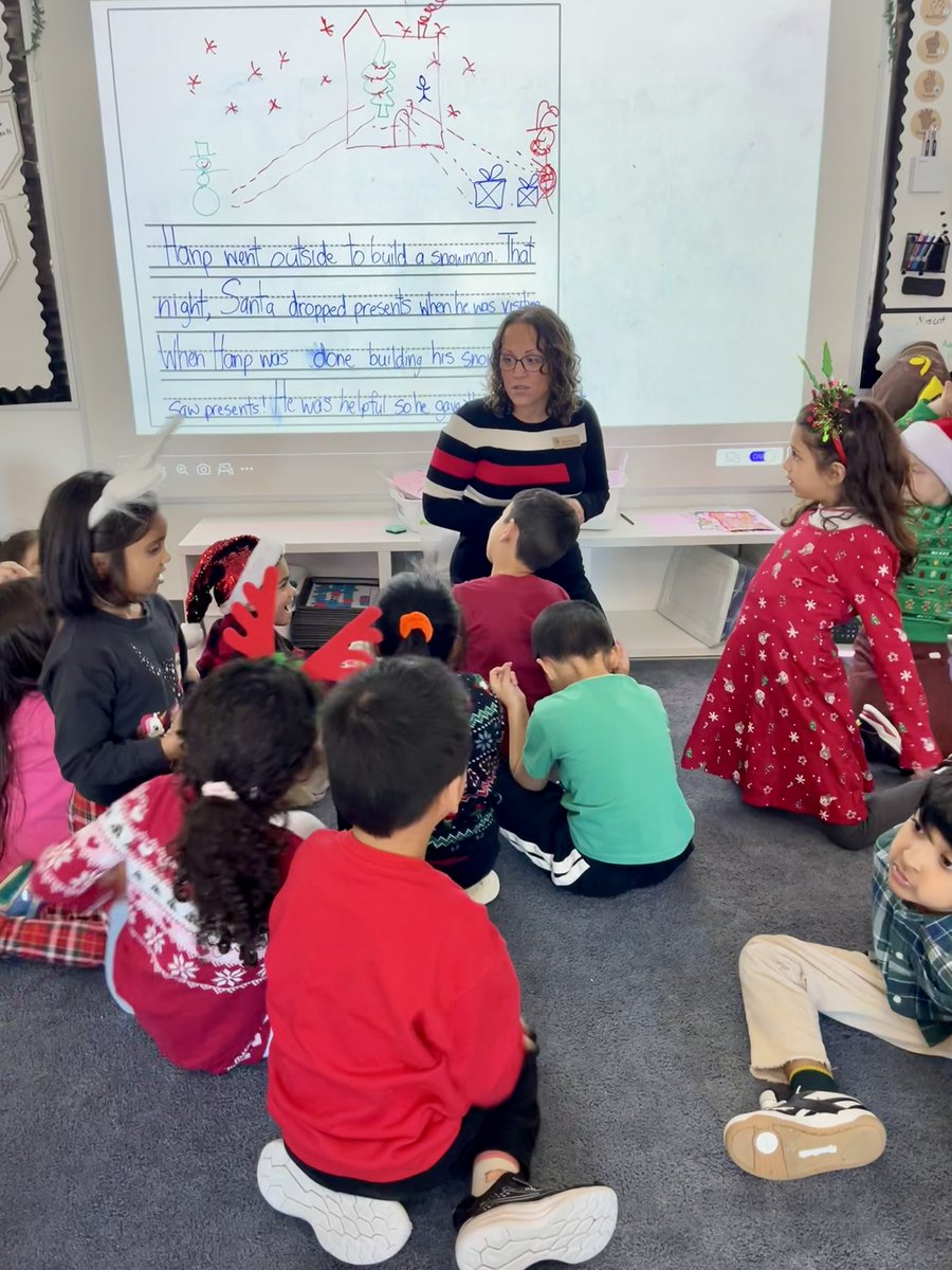 ms_schouten's tweet photo. We had the amazing @ChantalUlicny teach us about sticker stories. We picked  2-3 stickers to write a story and used our sentence knowledge! #ocsbLiteracy #ocsbML https://t.co/jMxw6Ce3Fo