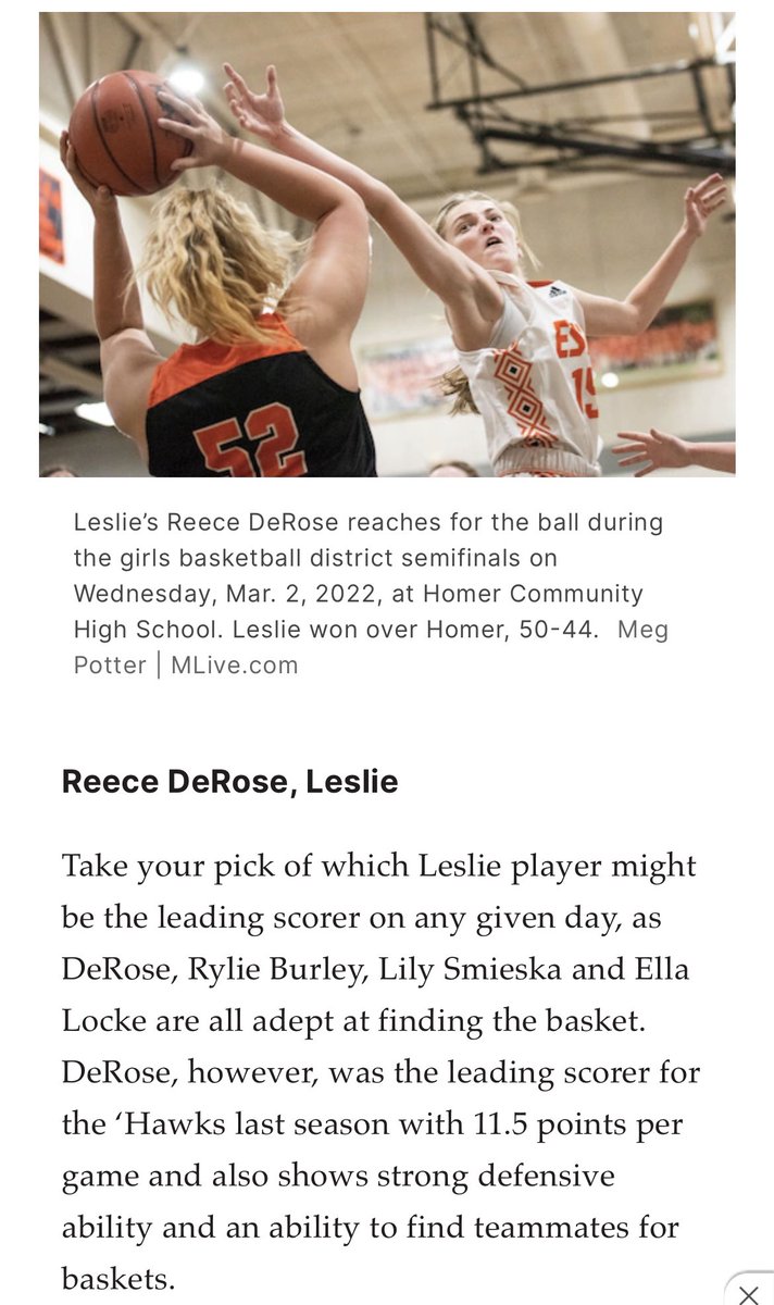 Our 2025 <a href="/reece_derose/">Reece DeRose</a> consistently showing up for her team!
