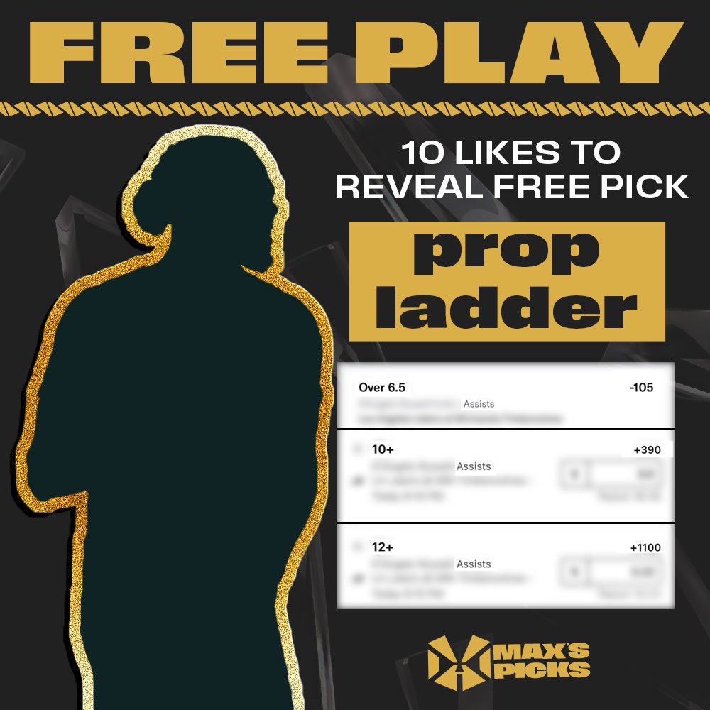 MaxsPicksX's tweet photo. Got a free play from @MaxGorenstein &amp; @PCVMMA. Will share it for 10 likes. 

@MaxGorenstein has hit 10 of last 11 NBA base player props.

Run it up! https://t.co/ONCA2dAo6R