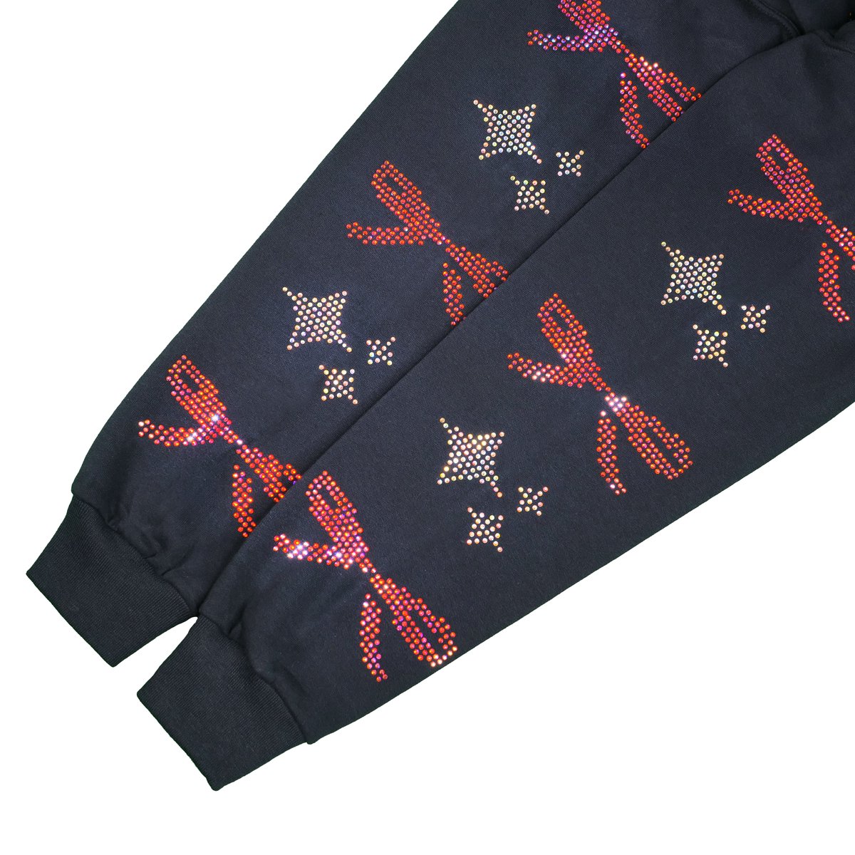guttercompound's tweet photo. The Rhinestone Lyfe Hoodie is now available for pre-order with 10% off until December 20th at https://t.co/z4puE8OFAZ! Thank you for 5 years of Gutter®!

#gutter #coquette #y2k #2000s #shyning #lyfe #guttercompound https://t.co/LtrZ1DuLZE