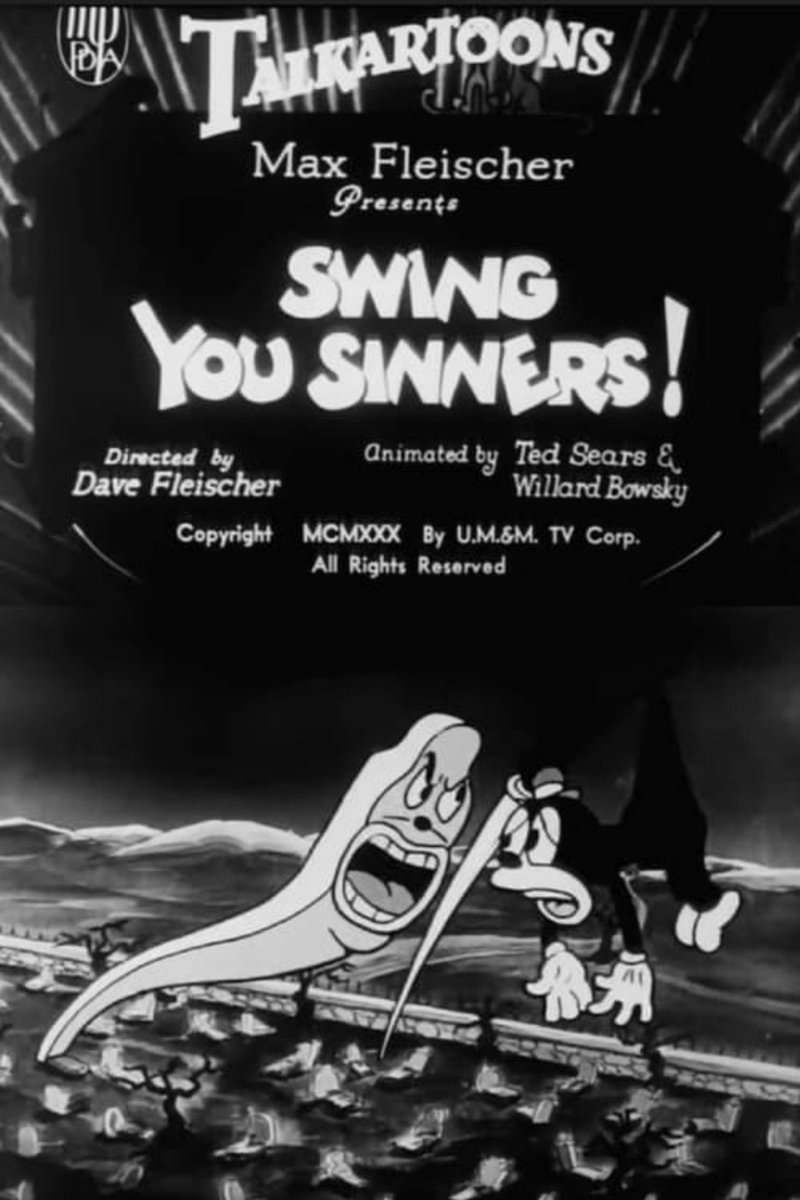 SirCophagus_OG's tweet image. Inkwell Toons

"Swing You Sinners!", a Fleischer Studios masterpiece where wild, surreal animation takes center stage. A simple chase turns into a chaotic journey through a haunted graveyard—pure cartoon brilliance!  

#InkwellToons #ClassicAnimation