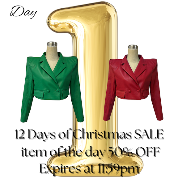 Materialguygal's tweet photo. Day 1 of our 12 Days of Christmas SALE 50% OFF the Stylish Vegan Crop Blazer!🛍️
Effortlessly chic and eco-friendly, this cropped blazer is your statement piece for holiday parties and beyond.
#12DaysofChristmas #SALE #Luxury #Fashion #FashionLifestyle https://t.co/O8tg3482DA