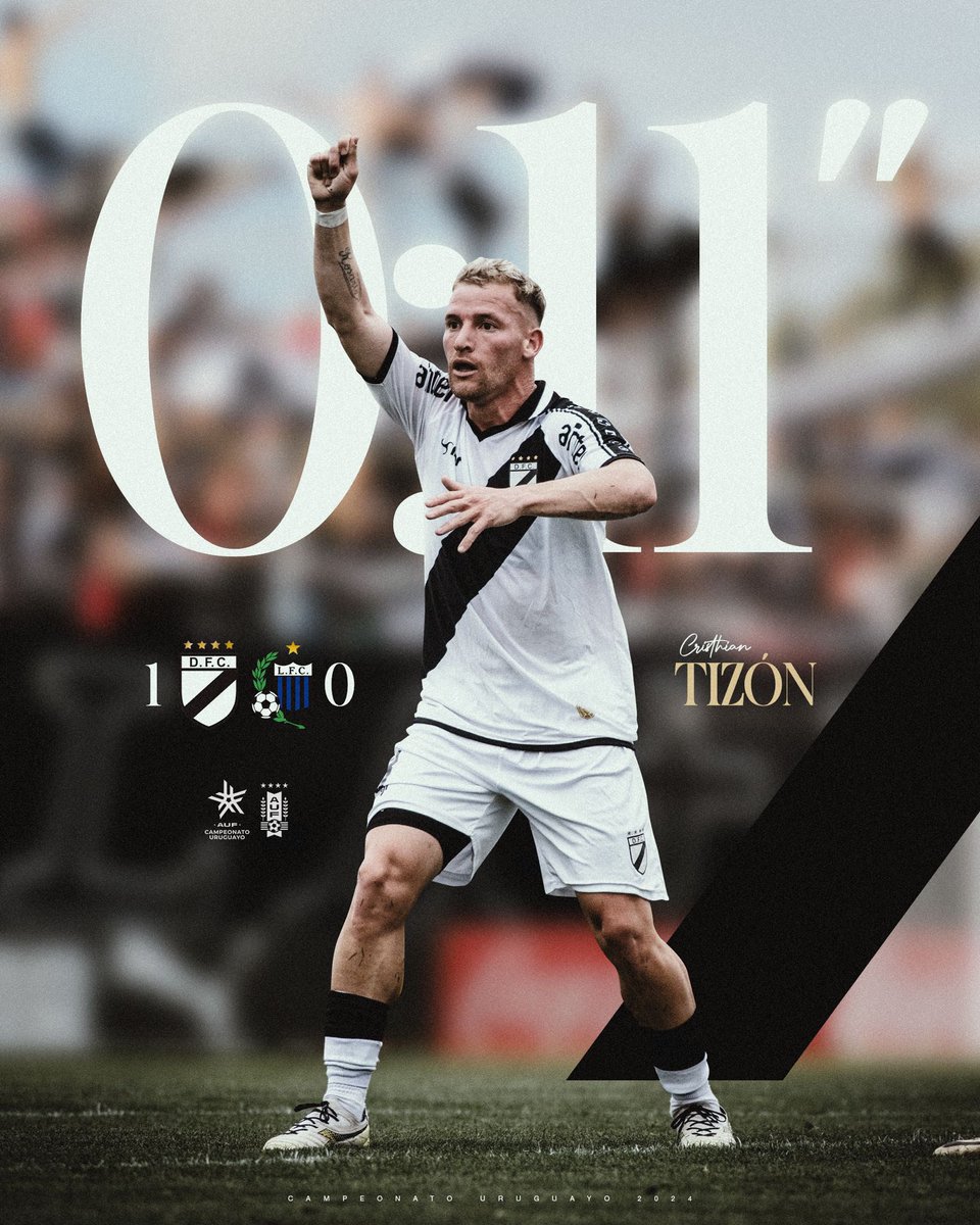 ⚡️ El gol más rápido del #CampeonatoUruguayo 2️⃣0️⃣2️⃣4️⃣

✍🏼 Cristhian Tizón (<a href="/DanubioFC/">Danubio Fútbol Club</a>).