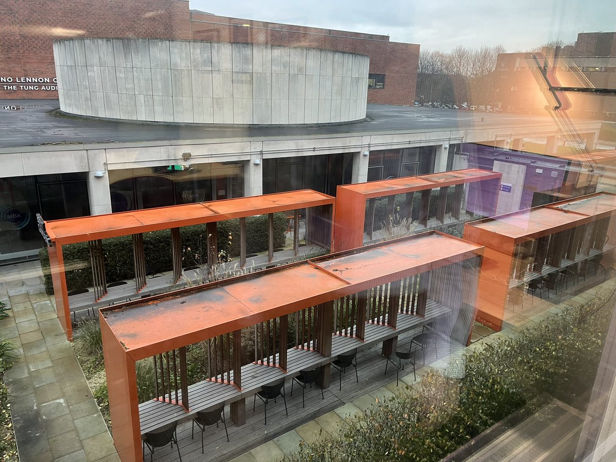 Isobel Hunter MBE (@hunterisobel) on Twitter photo Library garden with study desks: such a nifty idea at <a href="/LivUniLibrary/">University of Liverpool Library</a>.
The desks have power points and solar lights that come on as the daylight fades.
The garden has drought resistant plants inspired by Shakespeare.
Not surprisingly- they are super popular with students! Library garden with study desks: such a nifty idea at <a href="/LivUniLibrary/">University of Liverpool Library</a>.
The desks have power points and solar lights that come on as the daylight fades.
The garden has drought resistant plants inspired by Shakespeare.
Not surprisingly- they are super popular with students!