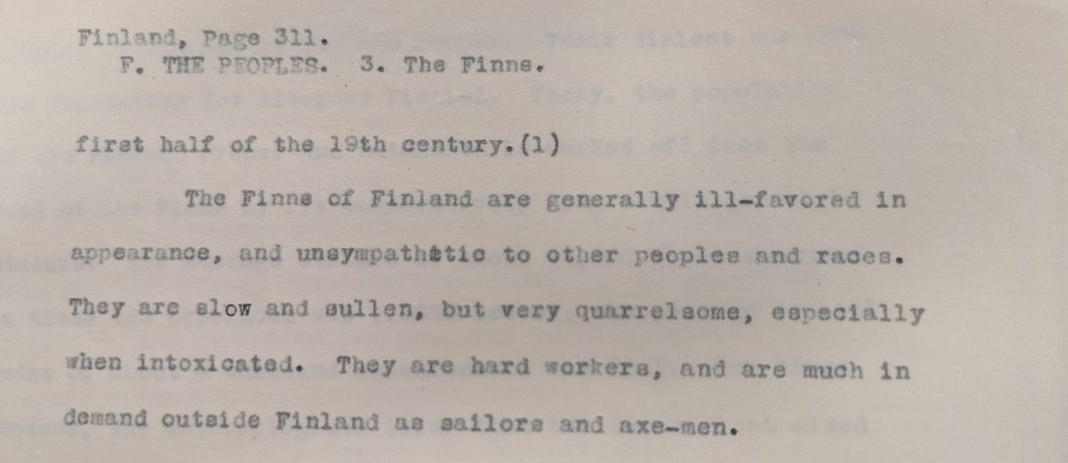 The Finns according to a US government study in 1918