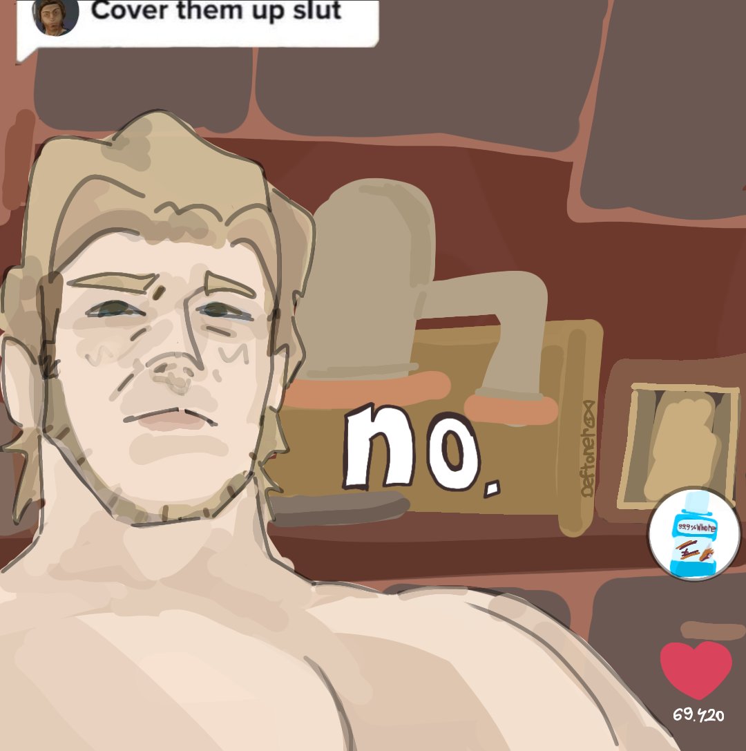 Swagkiddeftoner's tweet photo. no.

#mouthwashing #mouthwashingfanart
#mouthwashingcurly https://t.co/B9JCkvHcPT