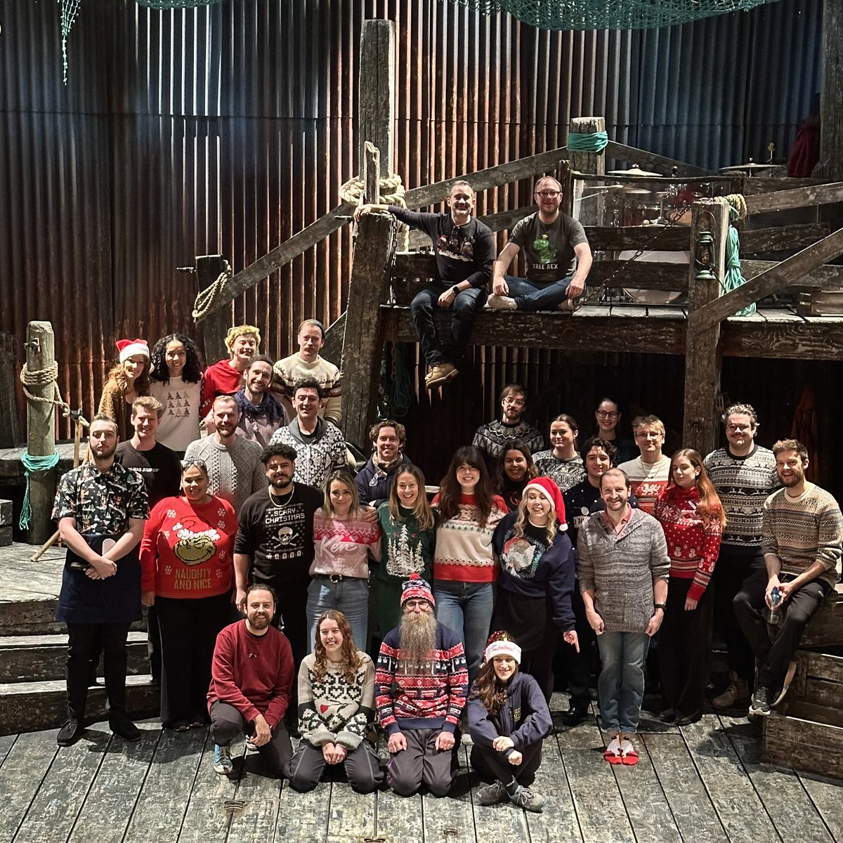 Ambassadors Theatre (@ambtheatre) on Twitter photo Yesterday our venue team and the <a href="/TCCOBBmusical/">The Curious Case Of Benjamin Button</a> team all took part in Christmas Jumper Day to support <a href="/savechildrenuk/">Save the Children UK</a> Yesterday our venue team and the <a href="/TCCOBBmusical/">The Curious Case Of Benjamin Button</a> team all took part in Christmas Jumper Day to support <a href="/savechildrenuk/">Save the Children UK</a>