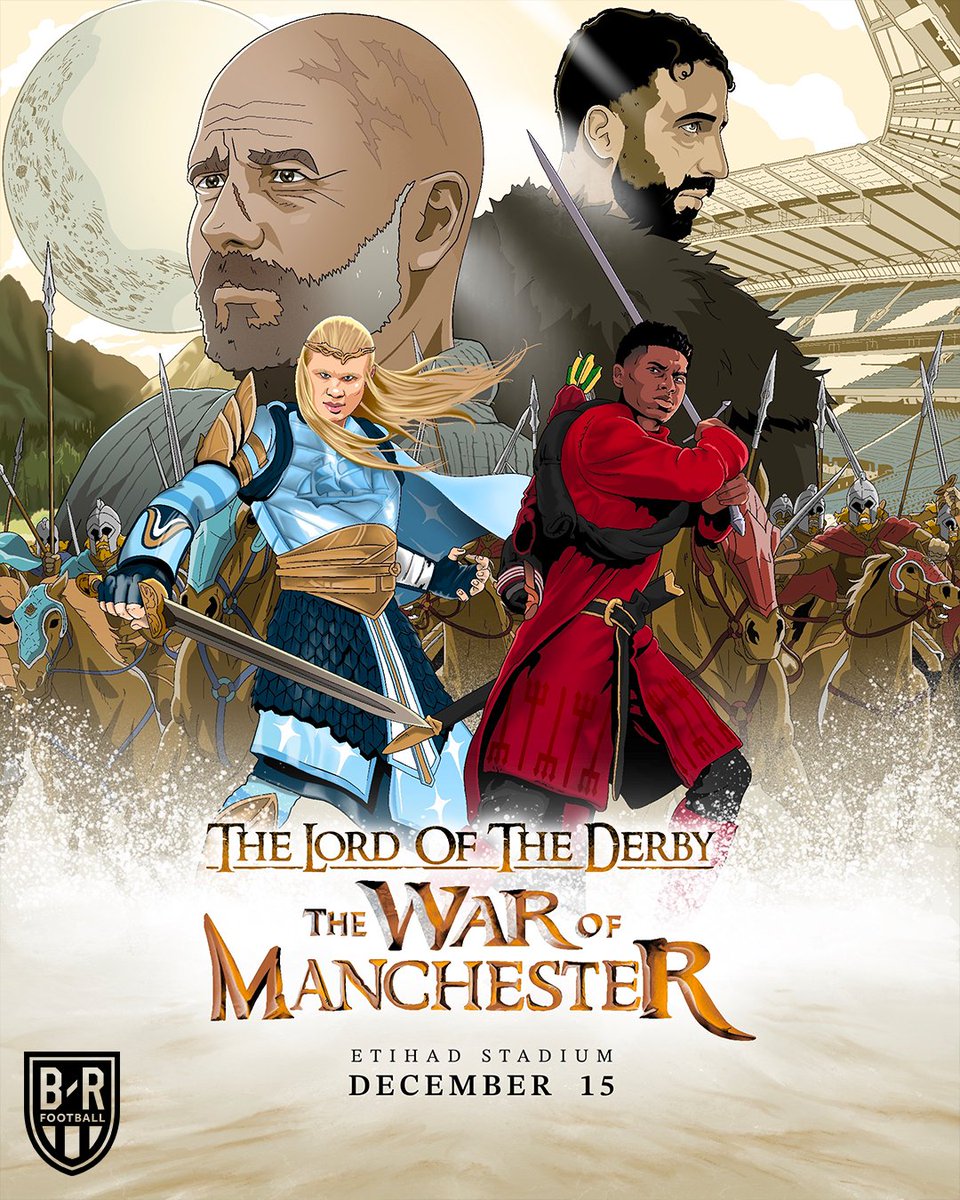 brfootball's tweet photo. Who will be the next to rule these lands?

The Manchester derby arrives on Sunday ⚔️ @wbpictures https://t.co/Q50fdsbqIe
