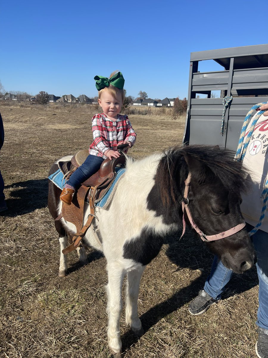 MrsAdamsCoachS's tweet image. More proof that we need the pony we have been trying to talk Daddy into! 😉 How could you say no to that little face??? 🥹 @AdamsCoachs