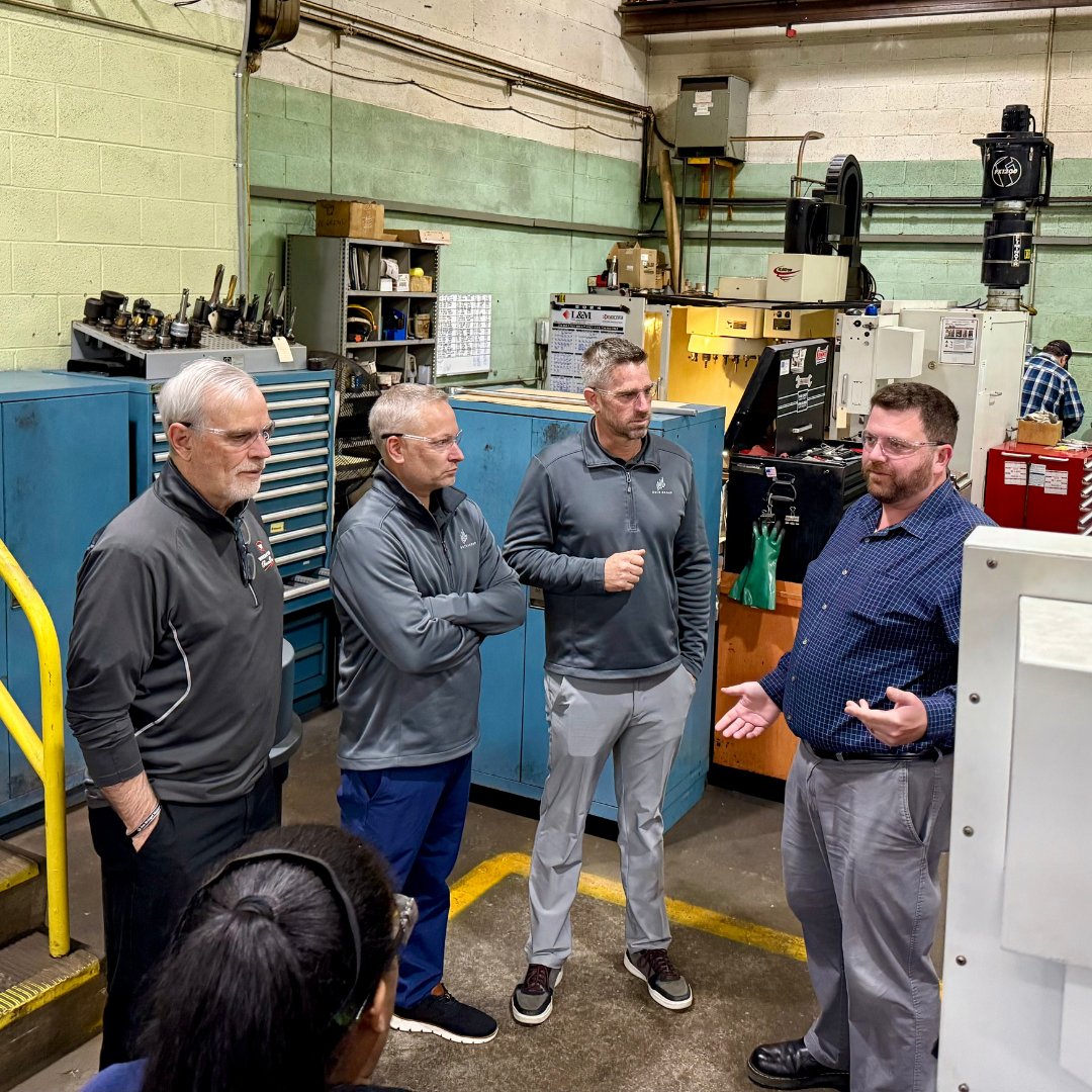 ForgingRespect's tweet photo. Thanks to Karl Bertelmann and Chris Hock from B&amp;B Construction and Safety Group for visiting! It was a pleasure showing them the pride and craftsmanship that goes into our American-made tools. We’re proud of the quality and dedication behind every tool we make.
#wrighttool https://t.co/0qcLBUck6D