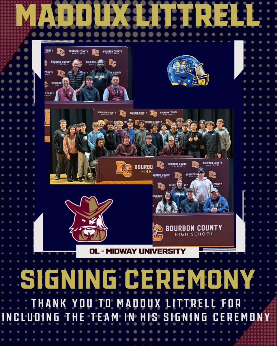 We were so proud to be a part of Maddux's signing ceremony yesterday.  Best of luck to an outstading young man!  #LEADtheWay