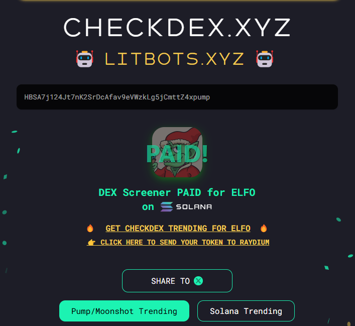 DEX PAID 💰

LFG $ELFO