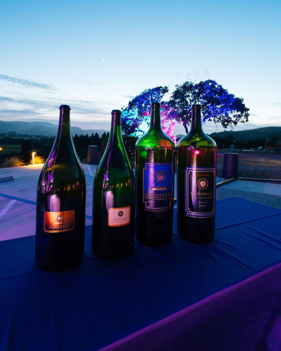 Sunsets, 3-liters, celebrations and fun! We hope your weekend is the same! #signorelloestate #napawinery