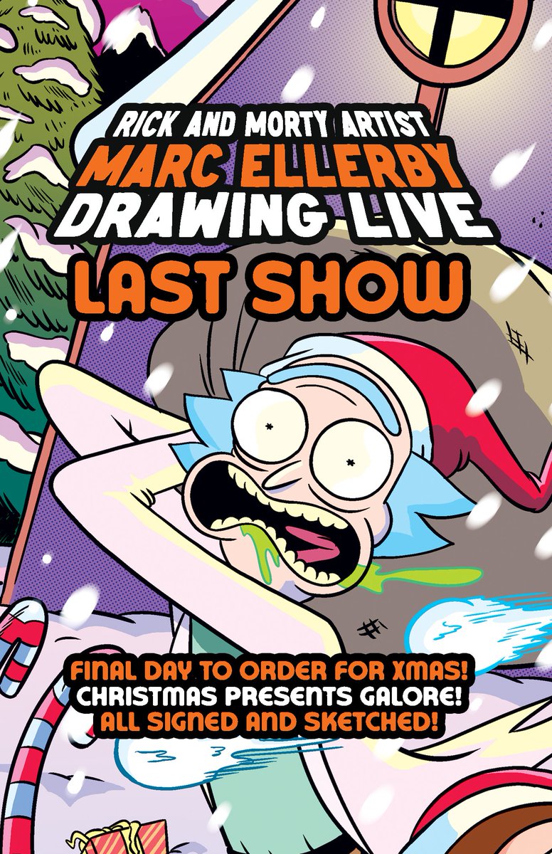 MarcEllerby's tweet image. 🎄🎄LAST CHANCE TO DANCE!🎄🎄
Tomorrow I'll be running my final WhatNot show of the year from 4pm GMT and it's your last chance to get items ordered for Christmas. I'll be signing and sketching for a few hours and I've got a big ol sale on. whatnot.com/live/169259e8-…