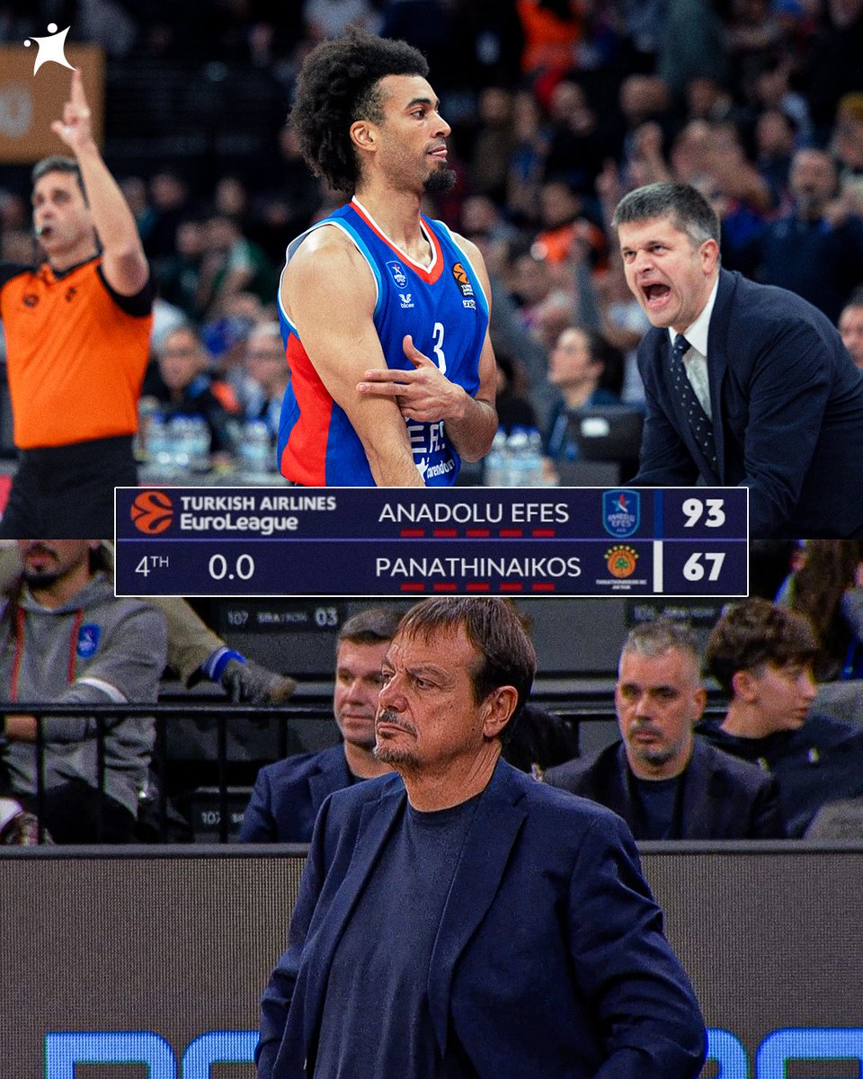 Anadolu Efes deals Panathinaikos their second consecutive biggest loss of the season 👀