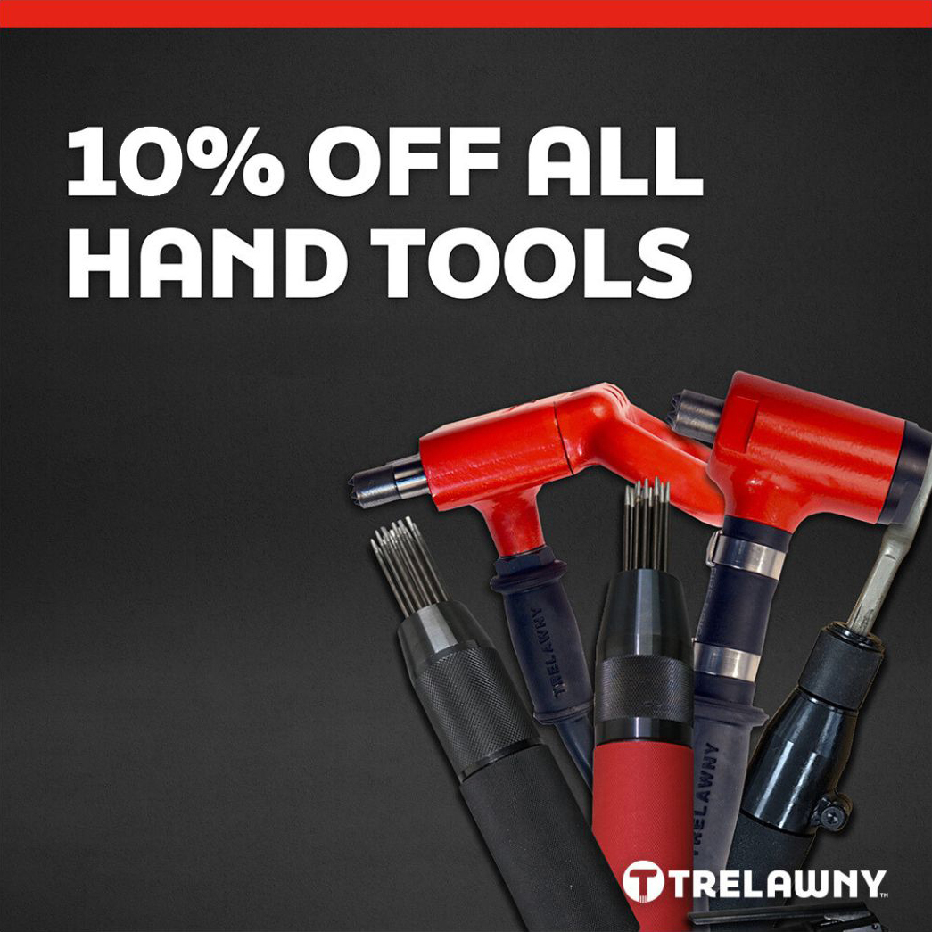 Good News – Our Offer is Extended! Don’t Miss Out on Premium Trelawny Hand Tools at 10% OFF!*
 
*Offer ends on December 20th, 2024.  

#needlescaler #scabbler #scalinghammer #longreachscraper #surfaceprep #coatings #csunitec