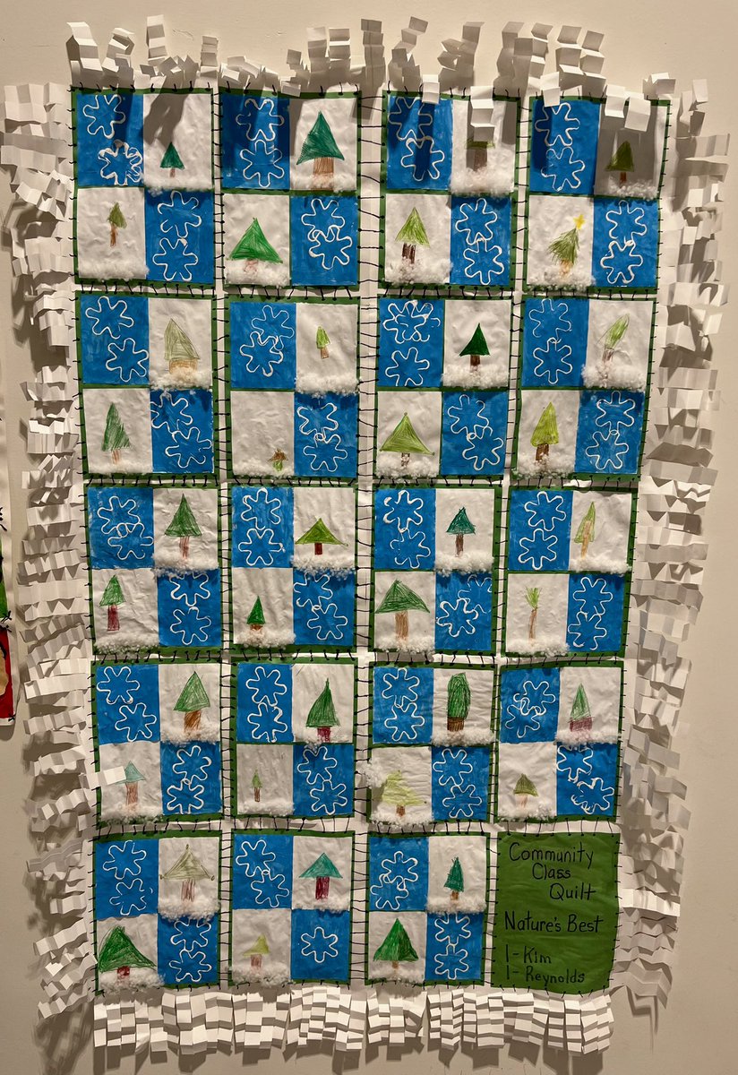 It required many helping hands to complete this beautiful project. We are so proud of our winter quilt @westbedfordPP_6! 🥰