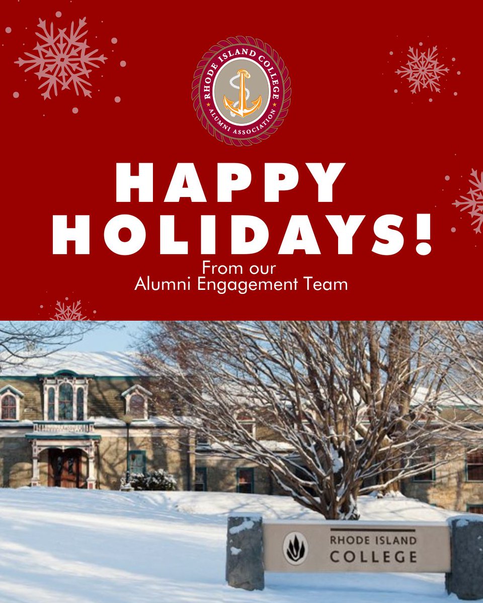 ❄️ Wishing you a joyful holiday season, RIC family! ❤️ Your support and achievements inspire us daily. May your days be filled with laughter, love, and magic. Thank you for being an invaluable part of our community. Stay warm and safe! 🎄✨ #HappyHolidays #RICAlumni #RICFamily