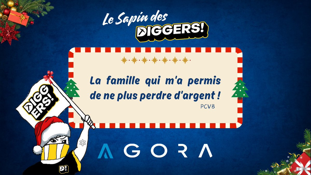 [CALENDRIER DIGGERS 2024] Jour 13 ⛏️🎄

C'est bien tout ce qu'on vous souhaite !
Surtout un vendredi 13, si vous êtes superstitieux, tout peut arriver...

Notre partenaire du jour est <a href="/AgoraHub_io/">Agora - Web3's Opportunity Arena</a> qui vous offre  10 lootboxes pouvant contenir USDC, tokens et de rares NFTs ! 🎁